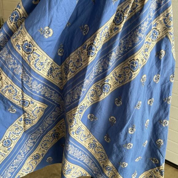 Converse One Star sundress blue floral, spaghetti straps, women's size L - Picture 4 of 11